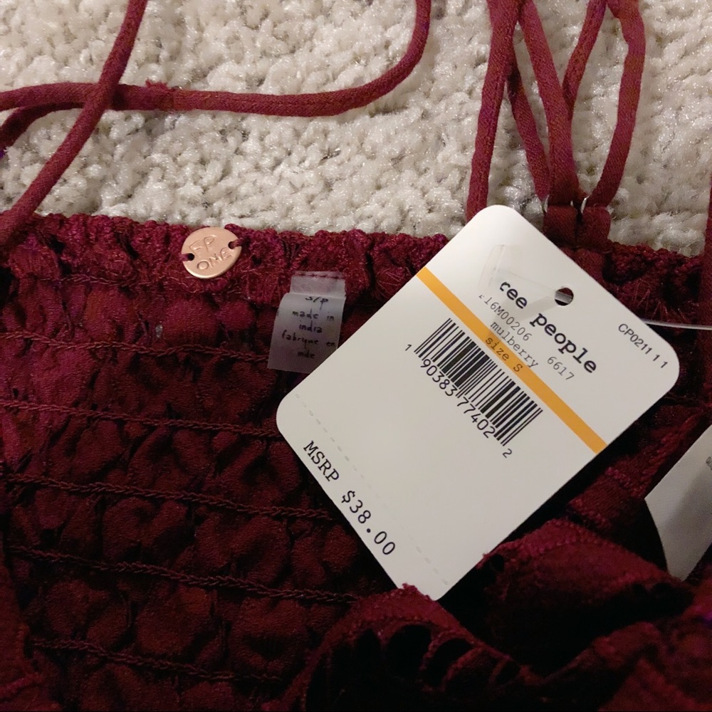SOLD ON MERC: Free People Adella Mulberry Bralette - Picture 4 of 4